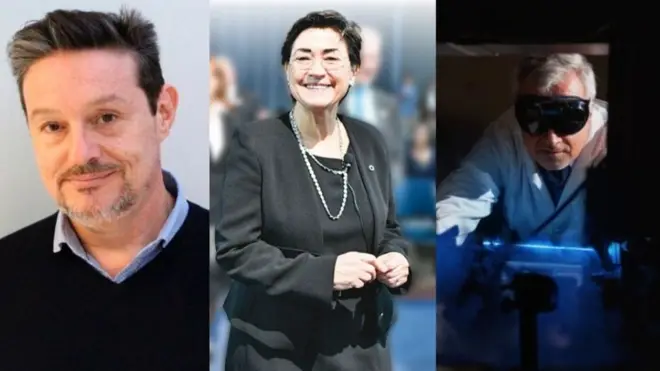 Diego Comerci, Susana López y Mauricio Terrones. Fotos: cortesía Diego Comerci/Gaceta UNAM/Nate Follmer-Penn State University