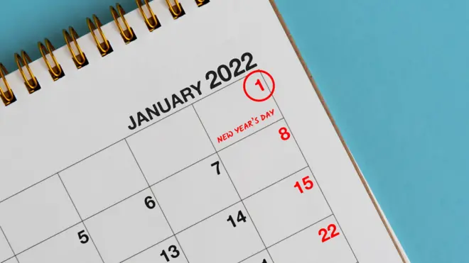 Imagen de un calendario que marca el mes de enero