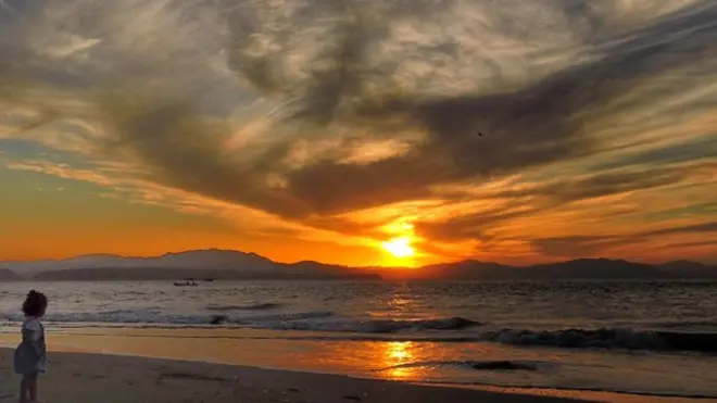 Atardecer en Puntarenas, Costa Rica.