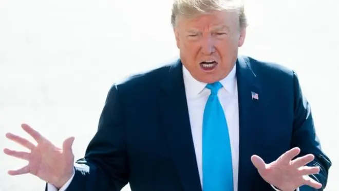 Donald Trump avuga ko abashatse gutembagaza ubutegetsi bwiwe baneshejwe