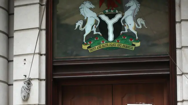 Dis na di Nigeria embassy for London, UK; one of di country best embassies