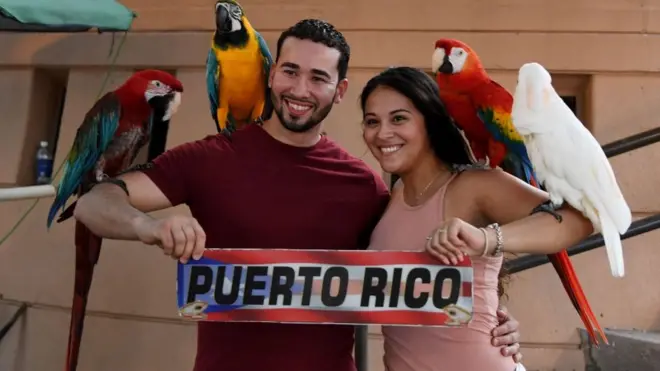 Peurto Rico'lu bir çift