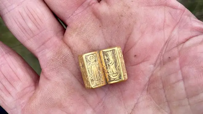 The miniature book was found near property once owned by King Richard III