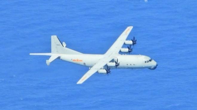 中国空军的飞机进入台湾防空识别区