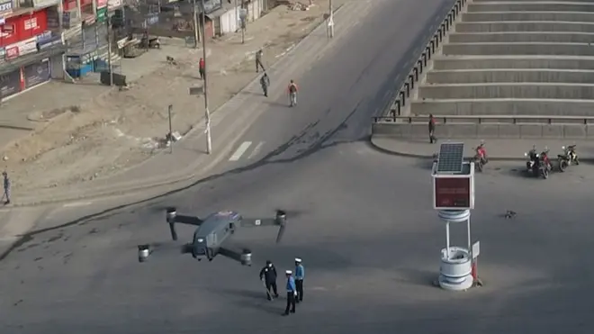 ड्रोनबाट निगरानी