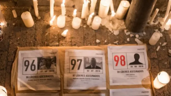 Los asesinatos de líderes sociales son considerados entre los mayores problemas de Colombia.
