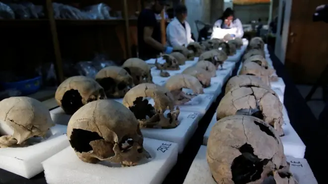 Черепа обнаружили в 2015 году в подземном слое