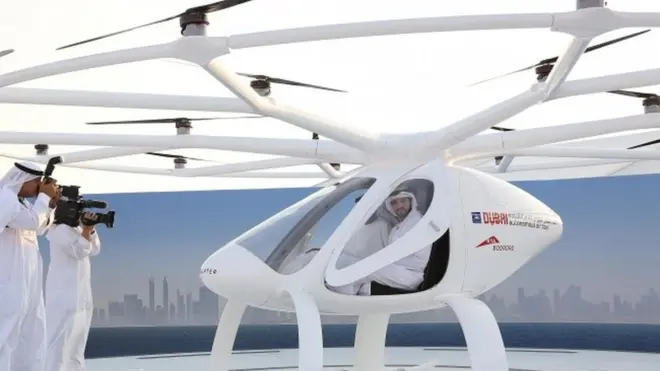 "التاكسي الطائر" في دبي قربيا