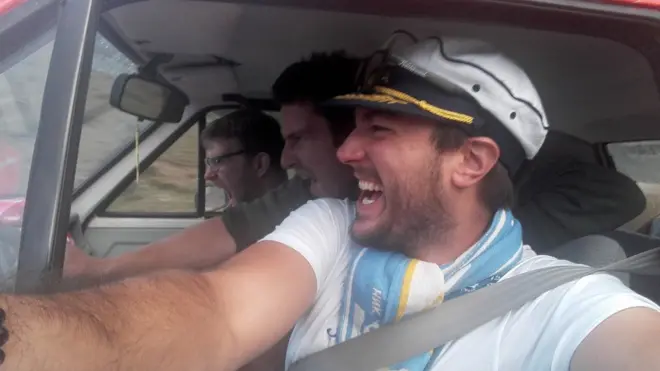 Alan Ford putnici selfi