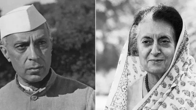 నెహ్రూ, ఇందిరా గాంధీ