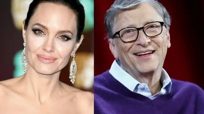 جولي وغيتس يتصدران الأكثر إثارة للإعجاب في العالم