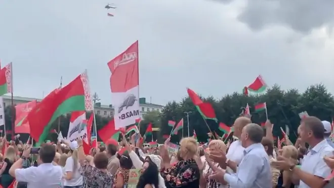 Митинг в поддержку Лукашенко в Могилёве