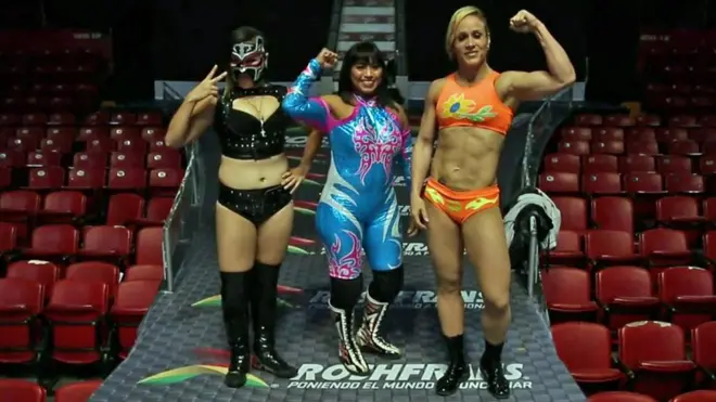 Zeuxis, Marcela y Dalys, luchadoras mexicanas