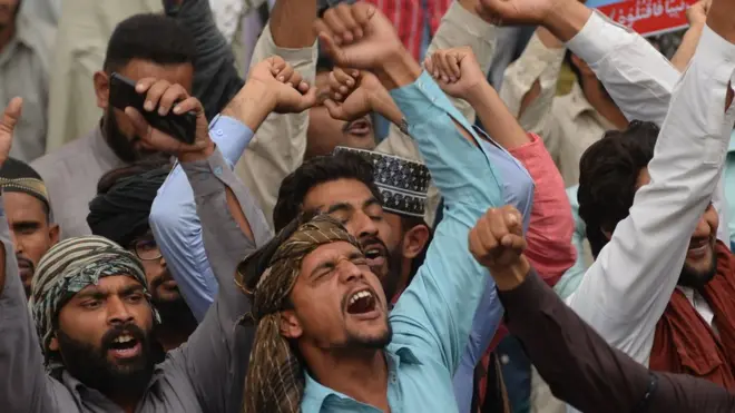 पाकिस्तान में विरोध प्रदर्शन