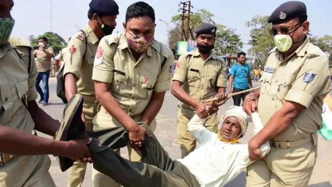 ओडीशा में प्रदर्शन