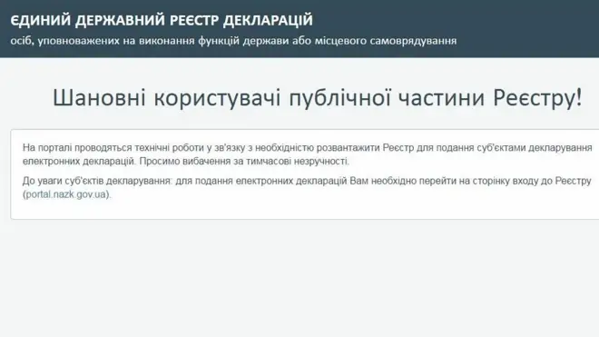 Наприкінці березня реєстр декларацій працював із великими перебоями. Активісти кажуть, що виявили зникнення низки декларацій після того, як реєстр відновив роботу
