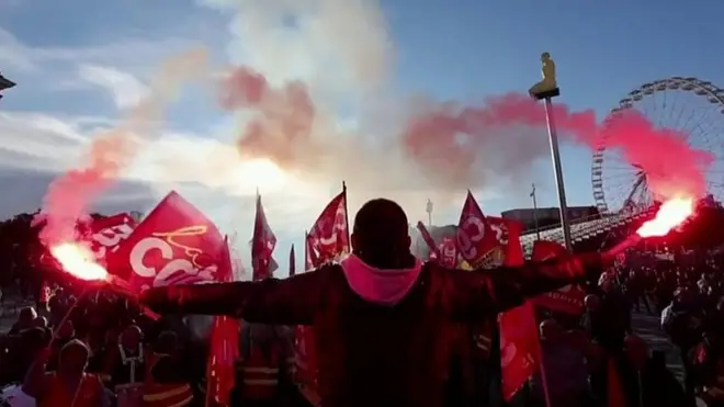 مظاهرات في فرنسا