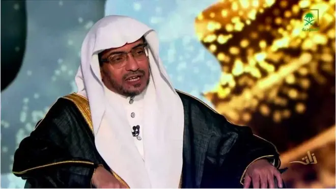 الداعية الإسلامي السعودي، صالح المغامسي، الإمام والخطيب السابق لجامع قباء.ول مسجد بُني في الإسلام.