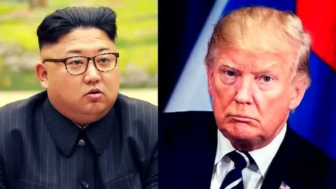 امریکی صدر ڈونلڈ ٹرمپ اور شمالی کوریا کے رہنما کم جونگ ان