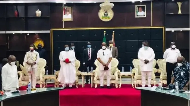 Di five south east govnors for di meeting