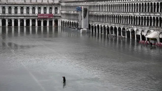 trg svetog marka venecija poplava