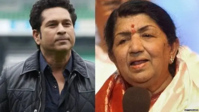 सचिन तेदुलकर और लता मंगेशकर
