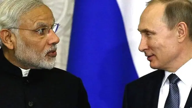 नरेंद्र मोदी और ब्लादिमीर पुतिन