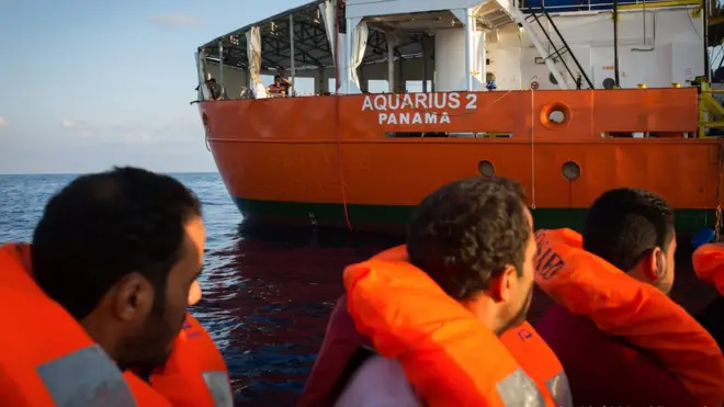 Мигранты в море