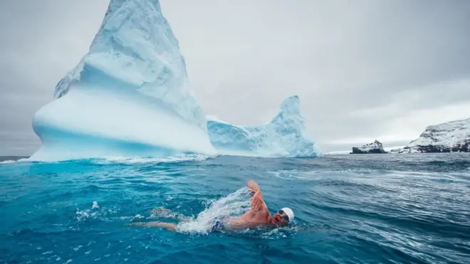Kutupta yüzen adam
