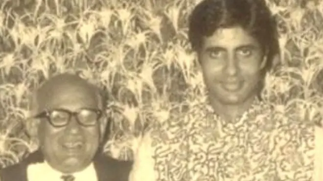 ख़्वाजा अहमद अब्बास के साथ अमिताभ बच्चन