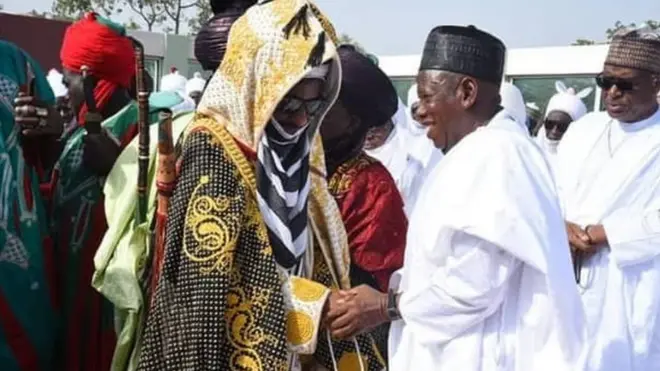 Emir of Kano Sanusi Lamido and Govnor Abdullahi Ganduje