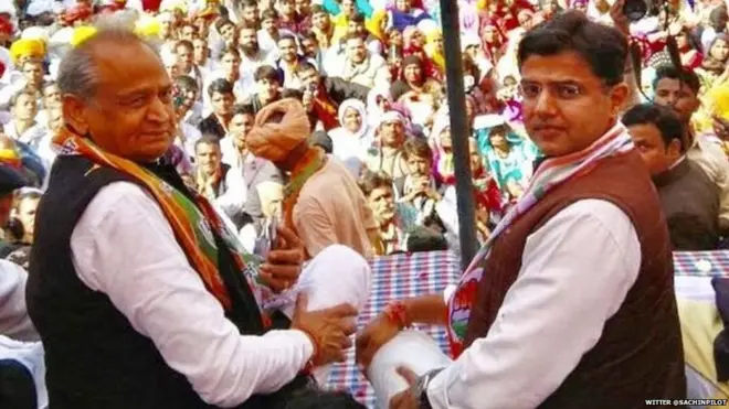 अशोक गहलोत, सचिन पायलट