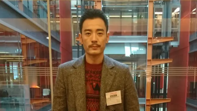 中国演员李光洁做客伦敦BBC总部（摄影：子川）