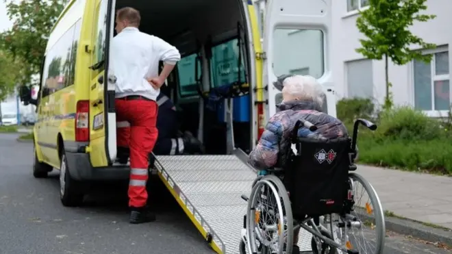 Alman kentinde tahliye