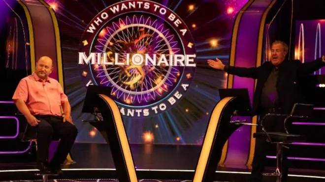 Donald Fear with host Jeremy Clarkson