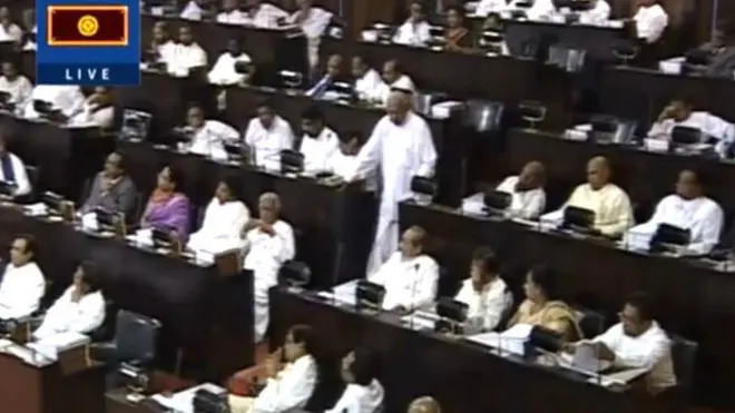 ශ්‍රී ලංකා පාර්ලිමේන්තුවේ රැස්වීමක්