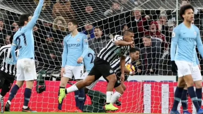 Salomon Rondon aliwasawazishia Megpies katika dakika ya 66 kabla ya Matt Ritchie kugonga msumari wa mwisho kwa City.