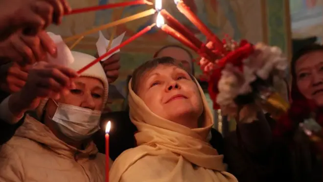 Пасха в храме Святой Троицы, Екатеринбург