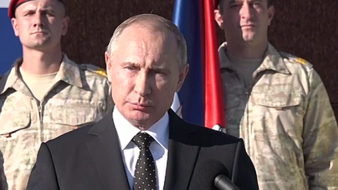 О визите Владимира Путина на базу Хмеймим сообщили уже после того, как он улетел