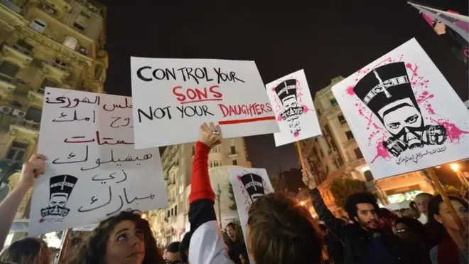 Une manifestation contre les violences faites aux femmes en Egypte