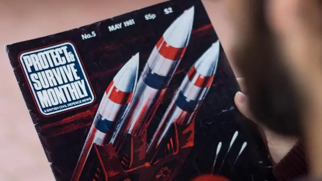 La revista describía lo que sería el lúgubre mundo después de un holocausto nuclear.