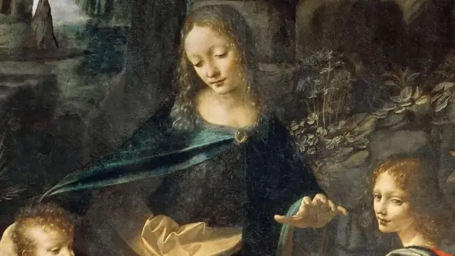 Lukisan Virgin on the Rocks