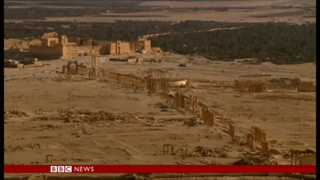 古代都市パルミラをISから奪還　破壊の後に