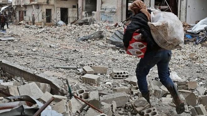 شمار آوارگان ادلب و حلب به حدود ۷۰۰ هزار تن رسید
