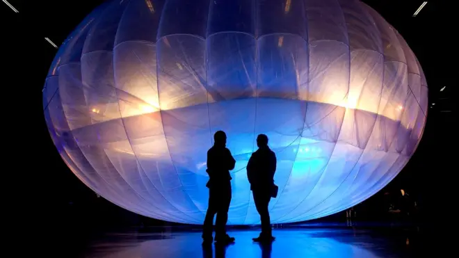 Воздушный шар компании Гугл