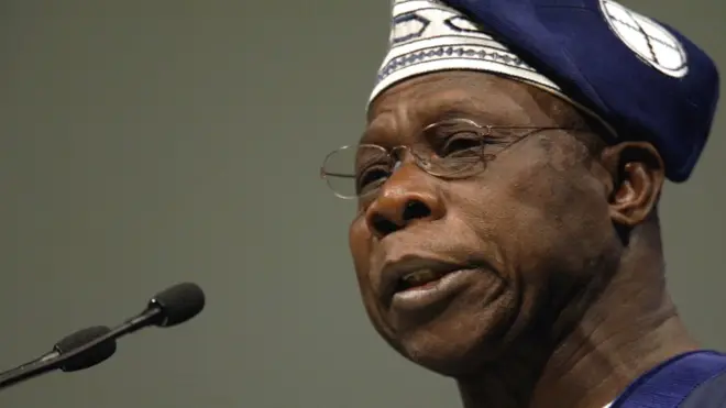 Former Nigeria President Olusegun Obasanjo