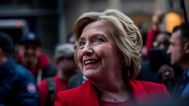 Hillary Clinton en la campaña.