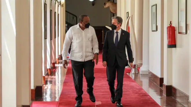 ፕሬዚዳንት ኡሁሩ ኬንያታና አንቶኒ ብሊንከን