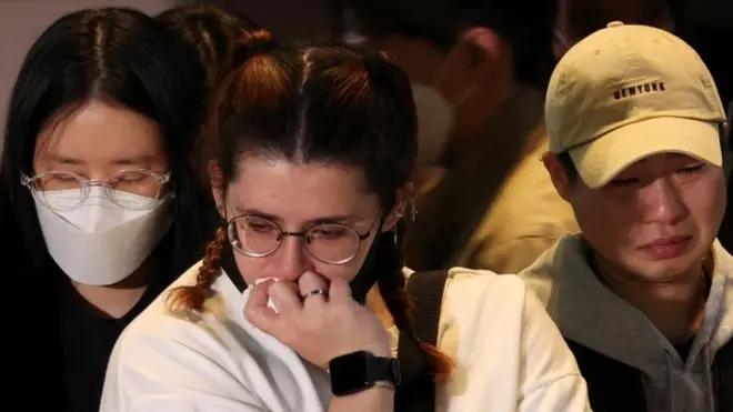 사건 당시 희생자 친구들의 모습