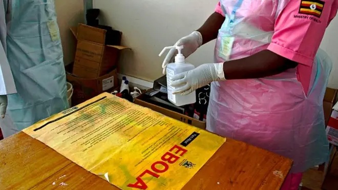 Un centre de traitement contre Ebola en Ouganda.